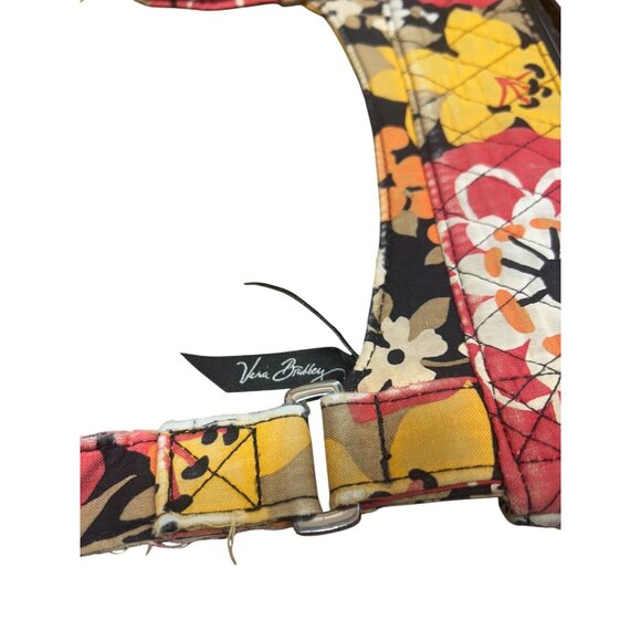 Vera Bradley Floral Quilted Crossbody Bag With Houndstooth Lining & Adjustable S - Picture 9 of 9